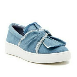 Steve Madden knotty denim slip-on sneakers
